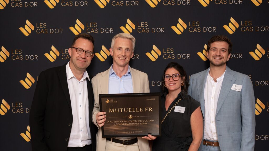 Mutuelle.fr primée aux Cas d’OR du Digital 2025 pour son agent conversationnel innovant