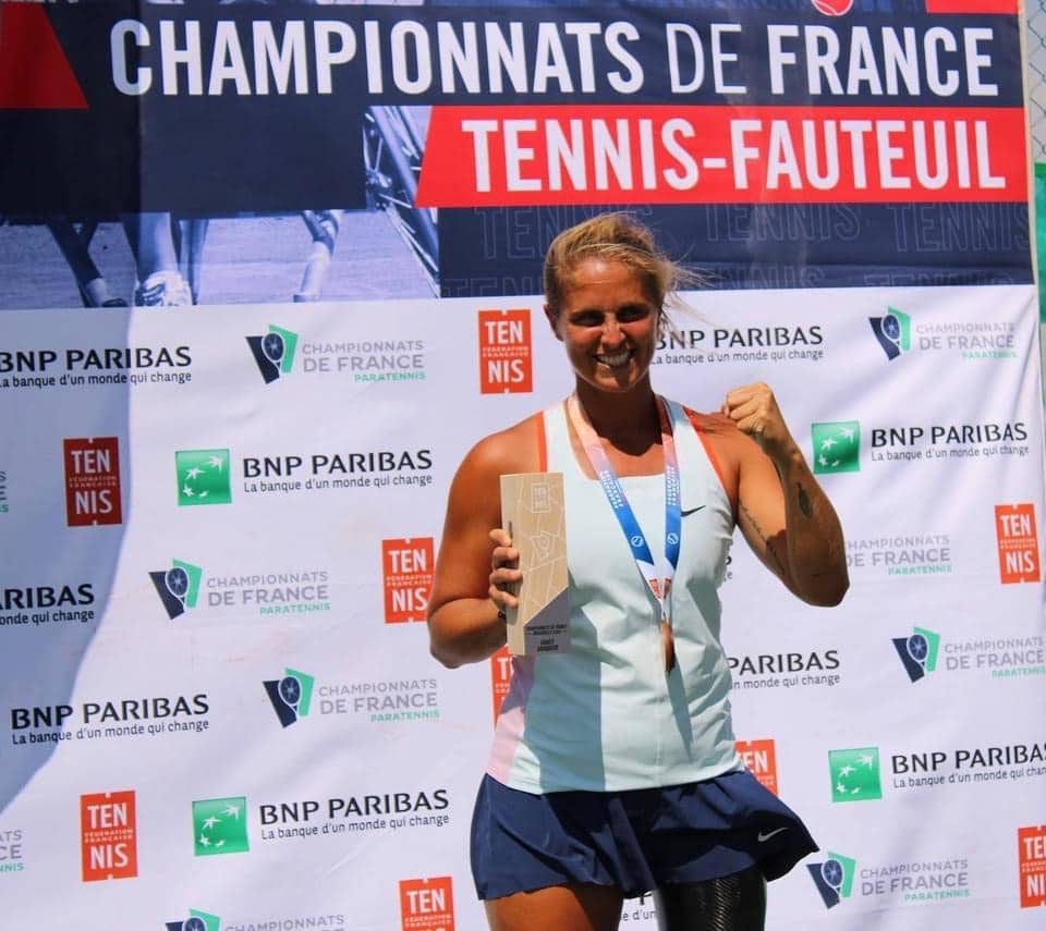 Pauline Déroulède sacrée pour la 3ème fois « Championne de France » de Tennis Fauteuil.
